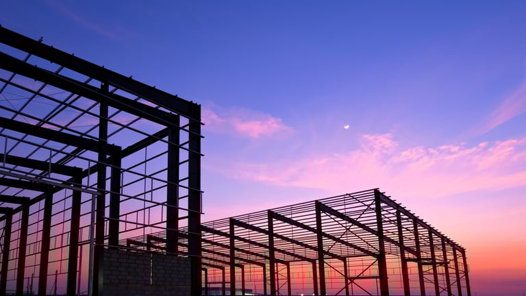 Endüstriyel depo çatı projesi